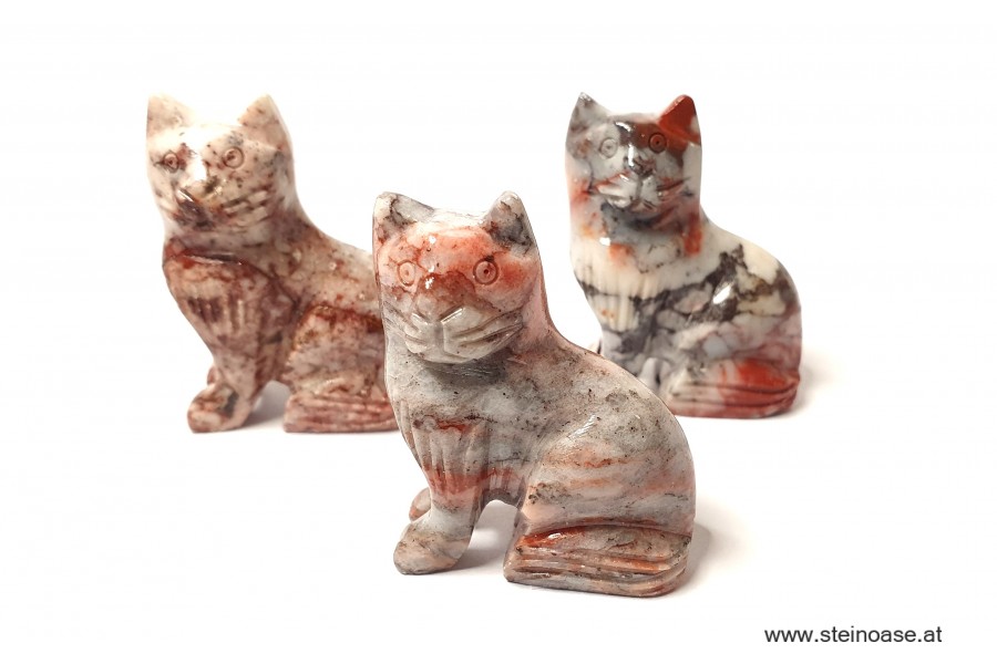 Katze Speckstein Gr.S